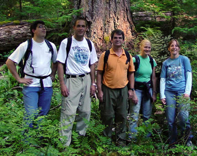 The 2006-2007 IGERT Group Process Training Team - (left to right) Sean Sandborgh, Jed Eberly, Jim Laidler, Elizabeth Brewer and Sara Caldwell.