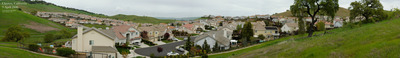 Suburban sprawl in northern California