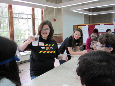 Trainees at the "Moving 4th Into Engineering"