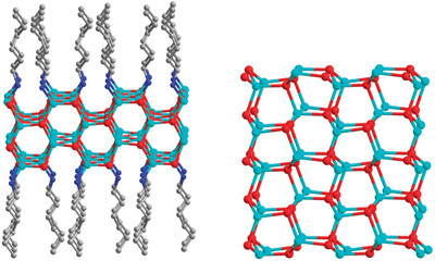 Side views of hybrid semiconductor structures.