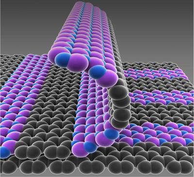 Schematic illustration of patterned films