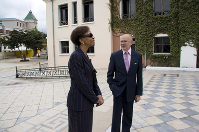 Galapagos Islands: Gray-Little (UNC Provost) and Gangotena (USFQ Chancellor)