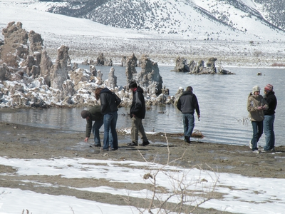 Students at Mono Lake, CA