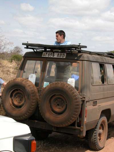 IGERT trainee Tim Baird near Tarangire National Park